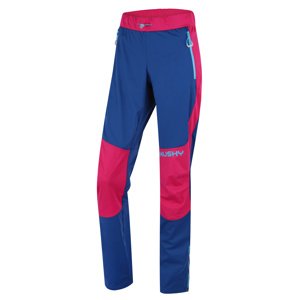 Husky Dámske softshellové nohavice Kala L pink/blue Veľkosť: L dámske nohavice