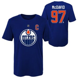 Edmonton Oilers detské tričko Connor McDavid Captains Name and Number navy - Novinka