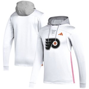 Philadelphia Flyers pánska mikina s kapucňou Adidas Refresh Skate Lace white - Novinka