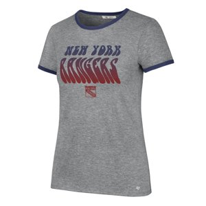 New York Rangers dámske tričko Letter Ringer grey - Novinka