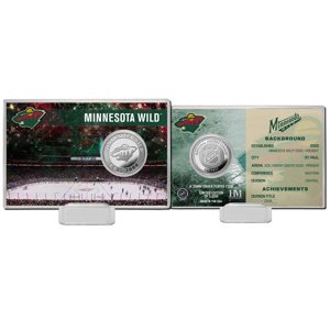 Minnesota Wild zberateľské mince History Silver Coin Card Limited Edition od 5000 - Novinka