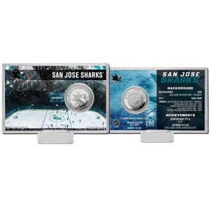 San Jose Sharks zberateľské mince History Silver Coin Card Limited Edition od 5000 - Novinka