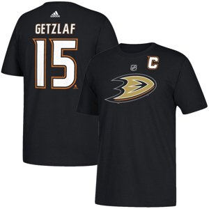 Anaheim Ducks pánske tričko logo black Ryan Getzlaf - Novinka