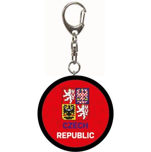 Hokejové reprezentácie kľúčenka Czech Republic minipuk logo red - Novinka