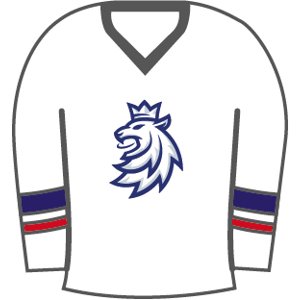Hokejové reprezentácie odznak Czech Republic White lion jersey - Novinka