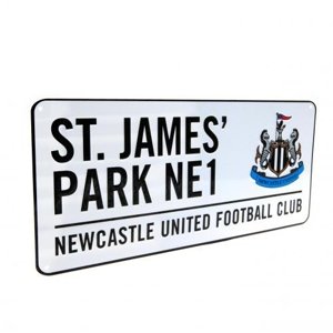 Newcastle United ceduľa na stenu Street Sign