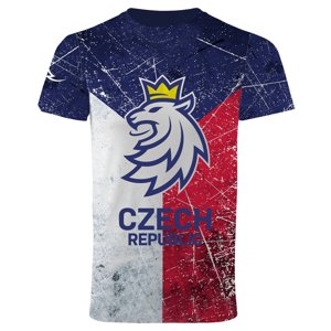 Hokejové reprezentácie pánske tričko Czech Ice Hockey sub logo lion