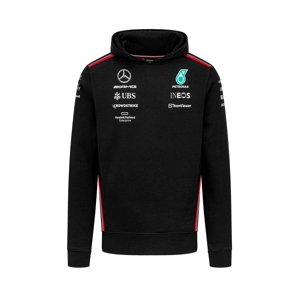 Mercedes AMG Petronas pánska mikina s kapucňou official black F1 Team 2023