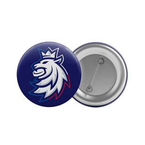 Hokejové reprezentácie odznak so špendlíkom Czech Republic logo lion blue - Akcia