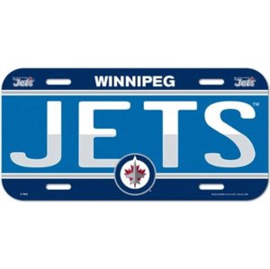 Winnipeg Jets ceduľa na stenu License Plate Banner
