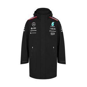 Mercedes AMG Petronas pánska bunda s kapucňou black F1 Team 2024 - Novinka