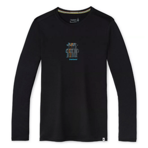 Smartwool M Merino Sport 150 SMW Logo Long Sleeve Graphic Tee black Veľkosť: XXL pánske tričko