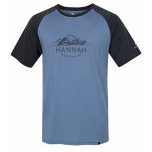 Hannah TAREGAN blue shadow/asphalt Veľkosť: L pánske tričko s krátkym rukávom