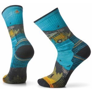 Smartwool HIKE LC GREAT EXCURSION PRINT CREW multicolor Veľkosť: M ponožky