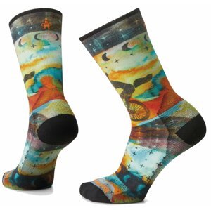 Smartwool W BIKE ZERO CUSHION CELESTIAL PRINT CREW multicolor Veľkosť: L ponožky