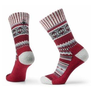 Smartwool EVERYDAY SNOWED IN SWEATER CREW tibetán red Veľkosť: M ponožky