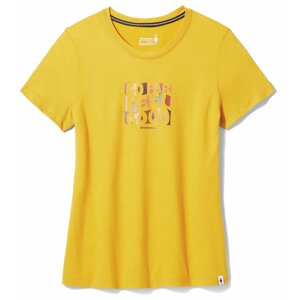 Smartwool W SWEET TRIP GRAPHIC SHORT SLEEVE TEE honey gold Veľkosť: XL tričko