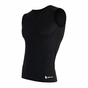 SENSOR COOLMAX AIR pánske tričko bez rukávov čierna Veľkosť: XL