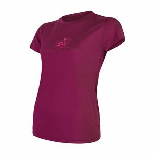 SENSOR MERINO ACTIVE PT ORCHIDEA dámske tričko kr.rukáv lilla Veľkosť: XL