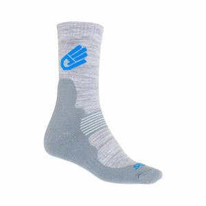 Sensor PONOŽKY EXPEDITION MERINO WOOL sivá / modrá Veľkosť: 3/5 ponožky