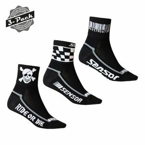 SENSOR PONOŽKY RACE CODE / CHESS / PIRATE 3-pack Veľkosť: 6/8 ponožky