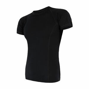SENSOR MERINO AIR pánske tričko kr.rukáv čierna Veľkosť: XL