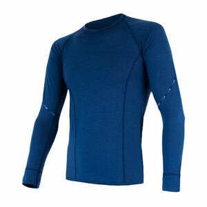 SENSOR MERINO AIR pánske tričko dl.rukáv tm.modrá Veľkosť: XL