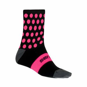 SENSOR PONOŽKY DOTS čierna / ružová Veľkosť: 3/5 ponožky