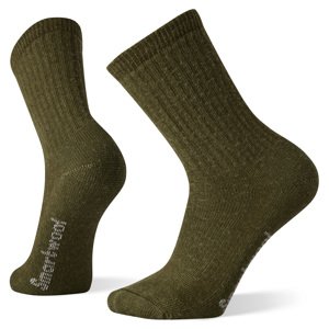Smartwool HIKE CE FULL CUSHION SOLID CREW military olive Veľkosť: M ponožky