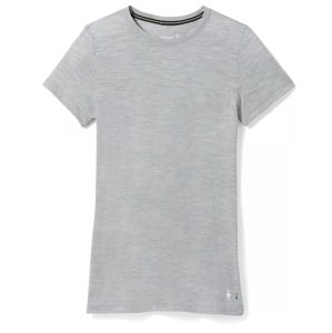 Smartwool W MERINO SHORT SLEEVE TEE light gray heather Veľkosť: XL tričko