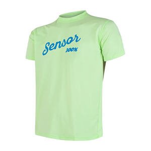 SENSOR COOLMAX FRESH PT LOGO pánske tričko kr.rukáv sv.zelená Veľkosť: L