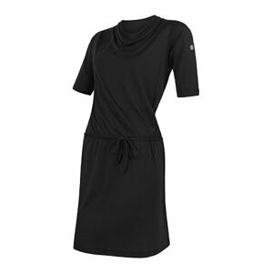 SENSOR MERINO ACTIVE dámske šaty čierna Veľkosť: L