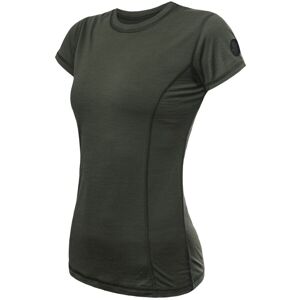 SENSOR MERINO AIR dámske tričko kr.rukáv olive green Veľkosť: XL spodná bielizeň