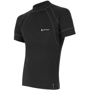 SENSOR DOUBLE FACE pánske tričko kr.rukáv čierna Veľkosť: XL spodná bielizeň