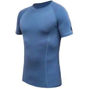 SENSOR MERINO AIR pánske tričko kr.rukáv riviera blue Veľkosť: S pánske tričko kr.rukáv