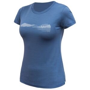 SENSOR MERINO AIR HILLS dámske tričko kr.rukáv riviéra blue Veľkosť: S dámske tričko kr.rukáv