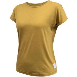 SENSOR MERINO AIR traveller dámske tričko kr.rukáv mustard Veľkosť: XL- dámske tričko kr.rukáv