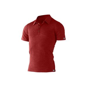 Lasting pánska merino polo košeľa ELIOT 3160 červená Veľkosť: M pánske polotričko