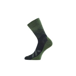 Lasting merino ponožky FWO zelené Veľkosť: (42-45) L