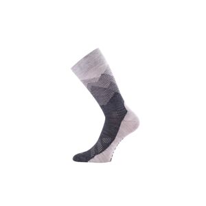 Lasting merino ponožky FWR béžové Veľkosť: (38-41) M unisex ponožky
