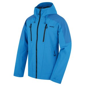 Husky Pánska softshell bunda Sevan M neon blue Veľkosť: XL pánska bunda