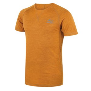 Husky Merino termobielizeň Mersa M mustard Veľkosť: XXXL pánske tričko s krátkym rukávom