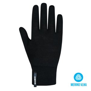 Husky Unisex merino rukavice Merglov black Veľkosť: L rukavice