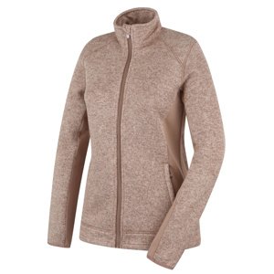 Husky Dámsky fleecový sveter na zips Alan L beige Veľkosť: L dámsky sveter