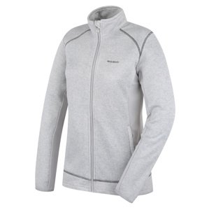 Husky Dámsky fleecový sveter na zips Alan L light grey Veľkosť: XS dámsky sveter