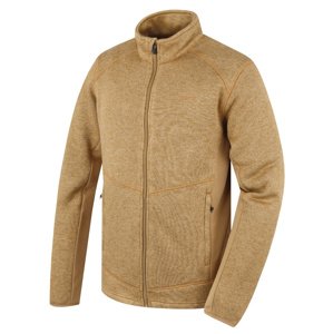 Husky Pánsky fleecový sveter na zips Alan M beige Veľkosť: L pánsky sveter