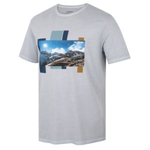 Husky Pánske bavlnené tričko Tee Skyline M light grey Veľkosť: L pánske tričko s krátkym rukávom