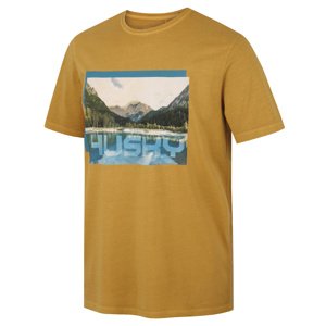 Husky Pánske bavlnené tričko Tee Lake M mustard Veľkosť: XXXL pánske tričko s krátkym rukávom