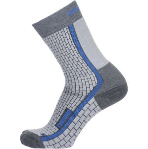 Husky Ponožky Treking šedá / modrá Veľkosť: M (36-40)