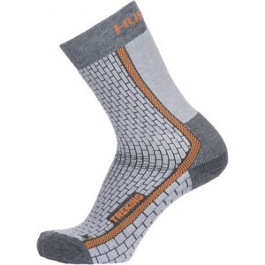 Husky Ponožky Treking šedá / oranžová Veľkosť: L (41-44)
